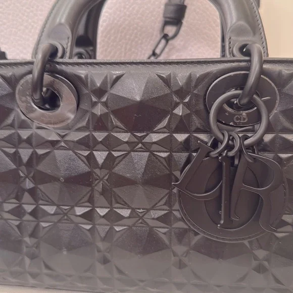 ❌SOLD❌Dior Lady D-Joy Black Cannage with Diamond Motif - Picture 2 of 5